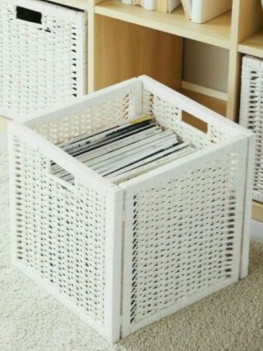 IKEA BRANÄS Basket in white 
Storage and organize